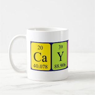 Cayson periodic table name mug