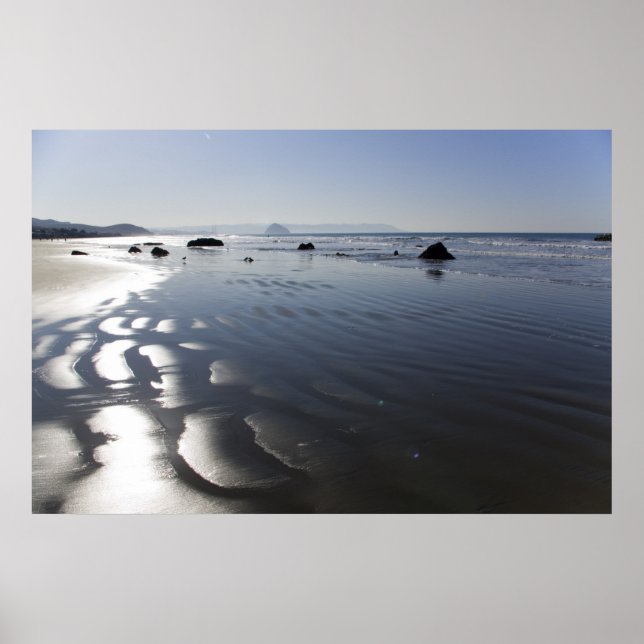 Cayucos Beach Morning Poster (Front)