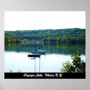 CAYUGA LAKE IN AUTUMN poster