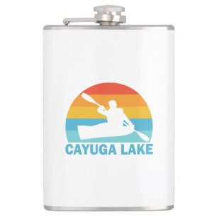 Cayuga Lake New York Kayak Hip Flask