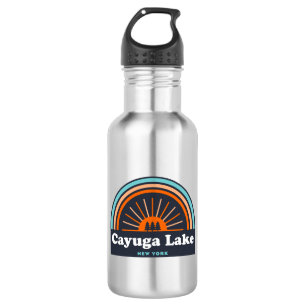 Cayuga Lake New York Rainbow 532 Ml Water Bottle