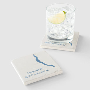 Cayuga Lake, NY Marble Coaster