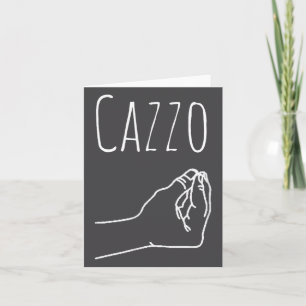 Cazzo Words In Italian Funny Quote Italy Gift Card