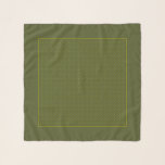 CB Designer Polka Dots Square Chiffon Scarf<br><div class="desc">Designer Polka Dots Square Chiffon Scarf in Shades of Olive.   Design by Claudine Boerner.</div>