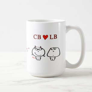 "CB heart LB" Coffee Mug