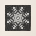 CB Lovely Winter Snowflakes Square Chiffon Scarf
