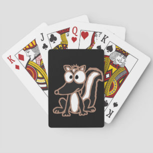 CB- Silly Skunk Cartoon Playing Cards