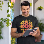 CBC 1974 Logo Fine Jersey T-Shirt<br><div class="desc">Created by Burton Kramer, a designer and artist whose work is featured as part of the permanent collection at the Smithsonian Institute. Sometimes called the exploding pizza or pineapple, Burton Kramer's modernist logo features the letter "C" for Canada at its core. According to the CBC's 1974 corporate manual, "the overall...</div>