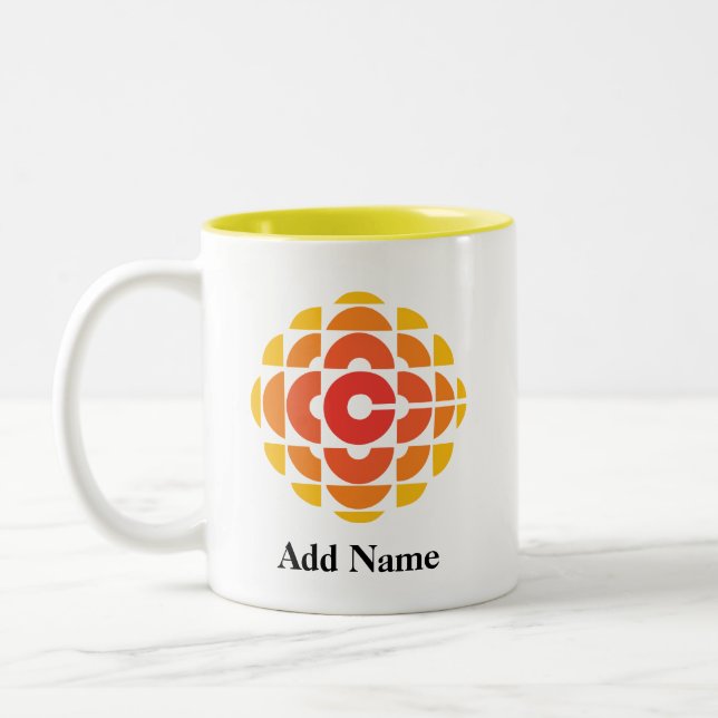 CBC 1974 Logo Personalized Two-Tone Mug (Left)