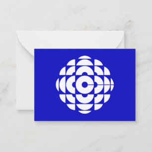 CBC 1986 Logo Blue Poster Card