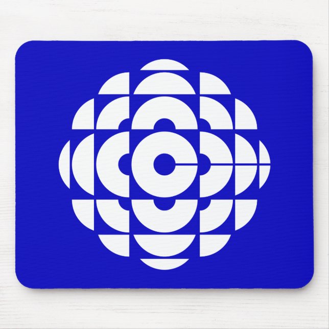 CBC 1986 Logo Blue Poster Mouse Mat (Front)