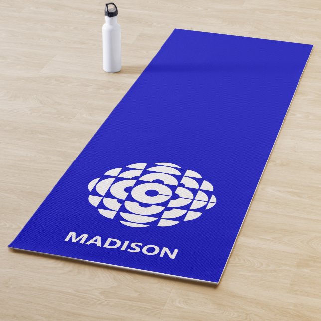 CBC 1986 Logo Blue Poster Yoga Mat (In Situ)