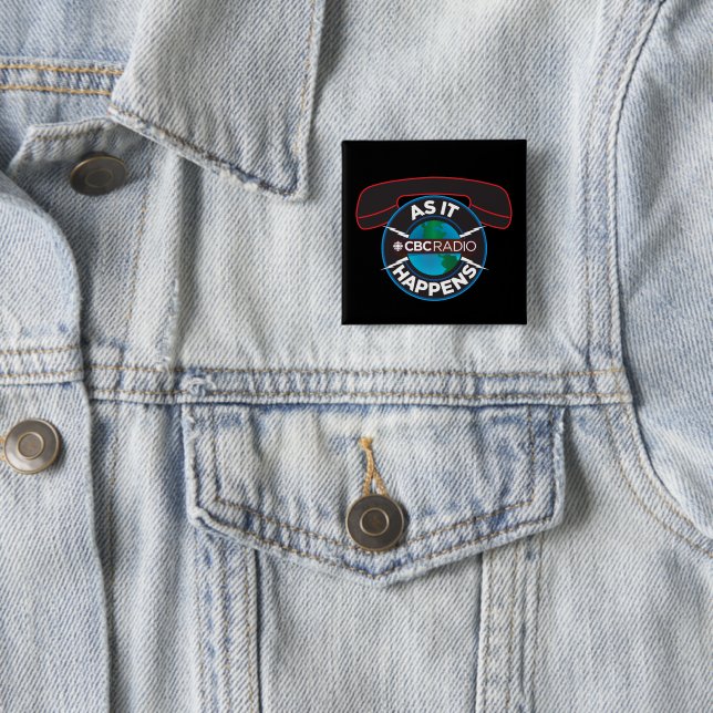 CBC As It Happens 15 Cm Square Badge (In Situ)