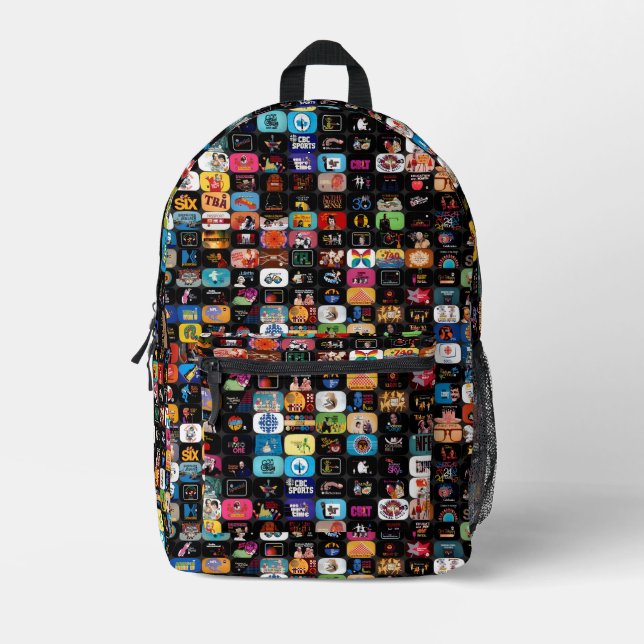 CBC Logos & Graphics Poster Printed Backpack (Front)