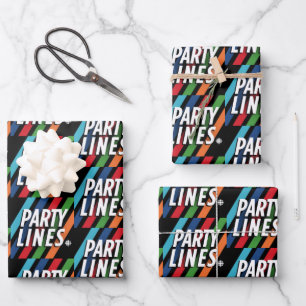 CBC Party Lines Wrapping Paper Sheet