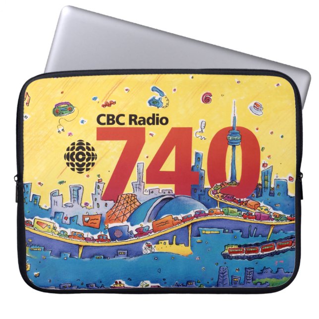 CBC Radio 740 - 1980 promo graphic Laptop Sleeve (Front)