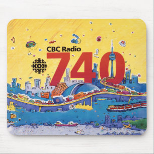 CBC Radio 740 - 1980 promo graphic Mouse Mat