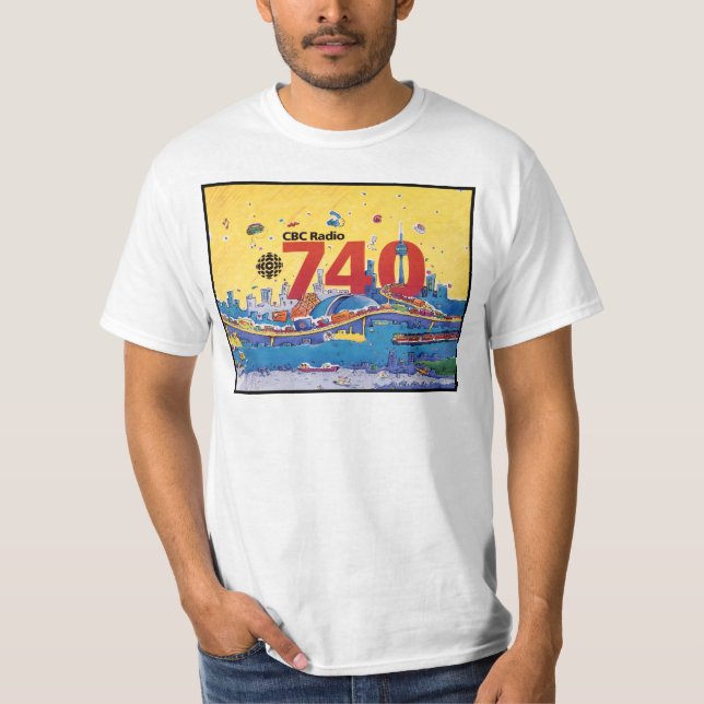 CBC Radio 740 - 1980 promo graphic T-Shirt (Front)