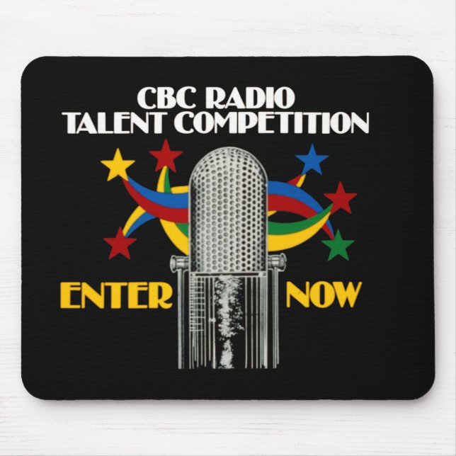 CBC Radio Talent Competition - promo Mouse Mat (Front)