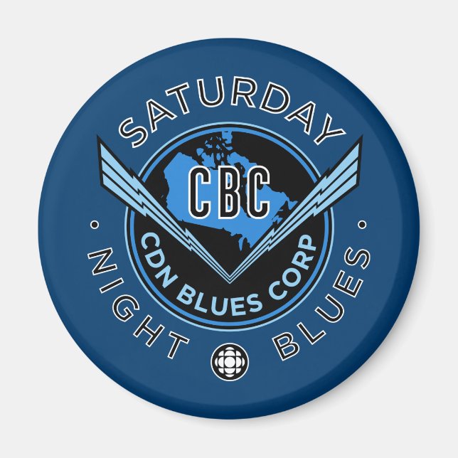 CBC Saturday Night Blues Magnet (Front)