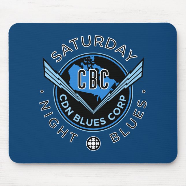 CBC Saturday Night Blues Mouse Mat (Front)