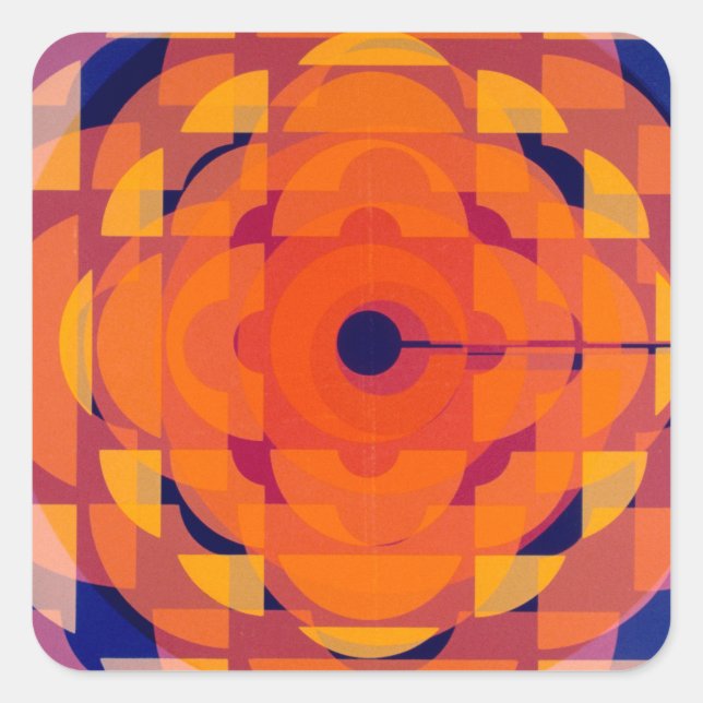 CBC Stylised logo - 1974 promo graphic Square Sticker (Front)