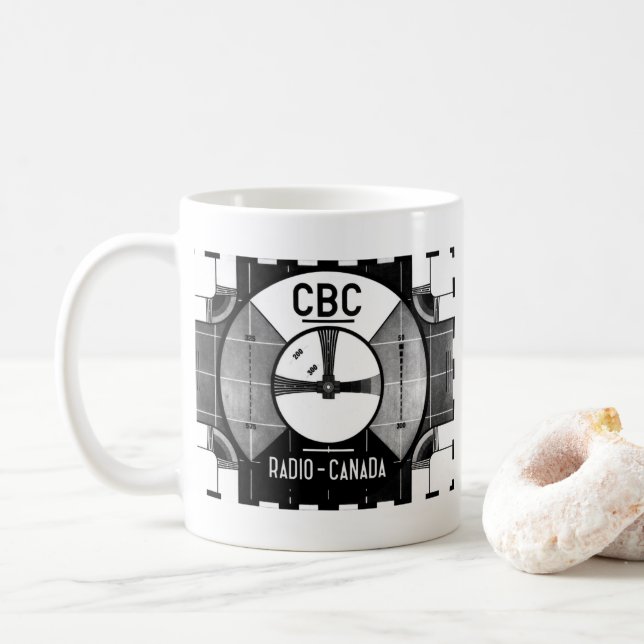 CBC Test Pattern Coffee Mug (With Donut)