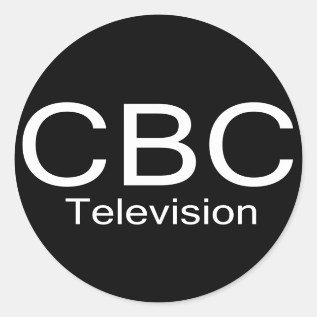 CBC TV Alt Logo Classic Round Sticker (Front)