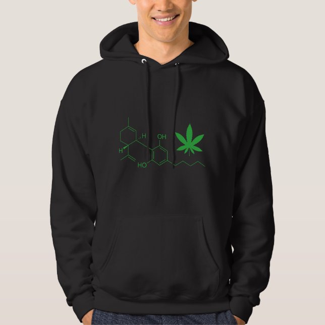 CBD Chemical Structure Hoodie (Front)