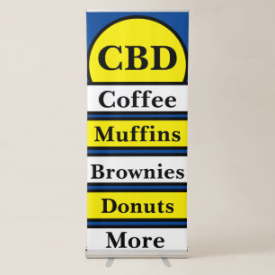 CBD Coffee Retractable Banner