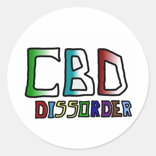 CBD dissorder Classic Round Sticker (Front)