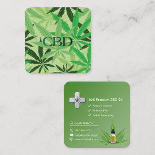 "cbd oil" business card