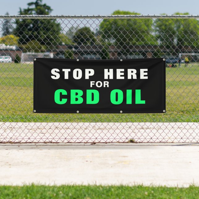 CBD Oil Business Outdoor Sign Banner (Insitu)