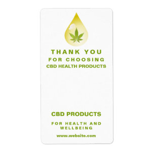 CBD Oil Drop Box Packaging Labels