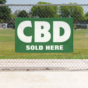 CBD sold here small business promotion Banner