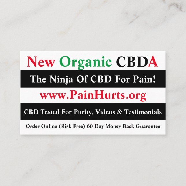 CBDA Business Cards (Front)