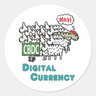 CBDC CLASSIC ROUND STICKER