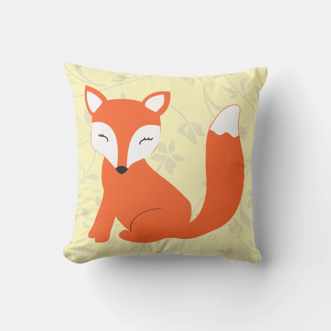 CBendel Cute Yellow Baby Fox Pillow (Front)