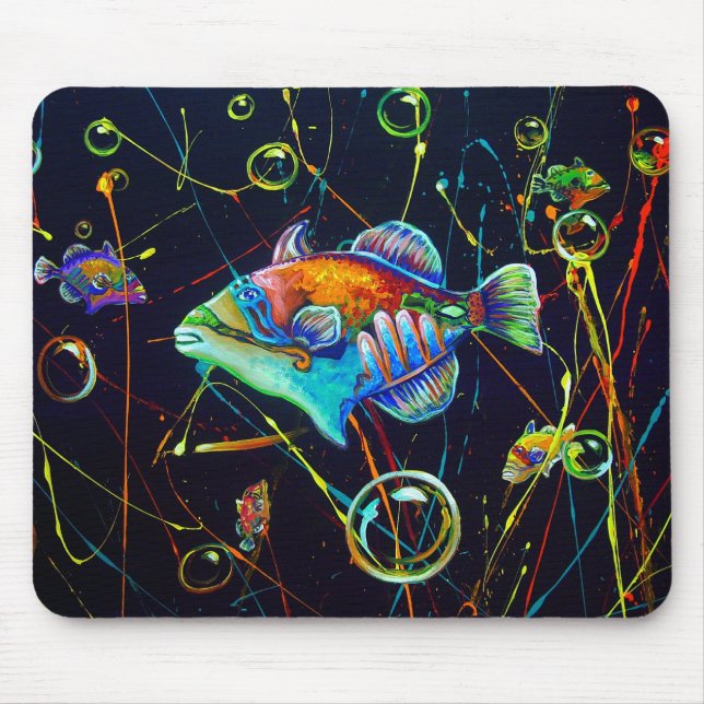 CBjork, Hawaiian Fish Reef Trigger Mouse Mat (Front)