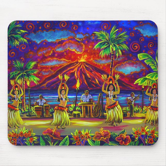CBjork Hawaiian Luau Mouse Pad (Front)