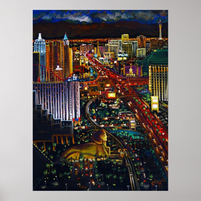 CBjork Las Vegas Cityscape Poster (Front)