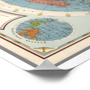 CBS American School of the Air Map of the World Poster