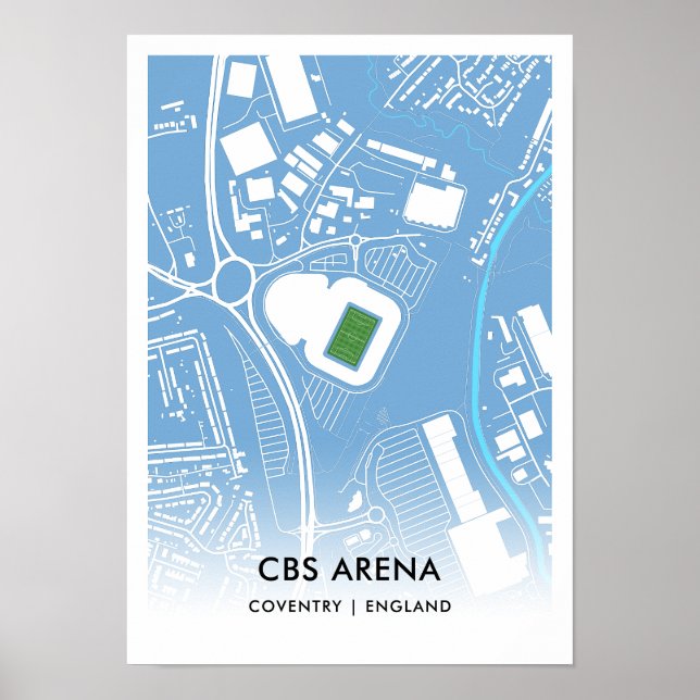 CBS Arena Poster – Home of Coventry City FC, Engla (Front)