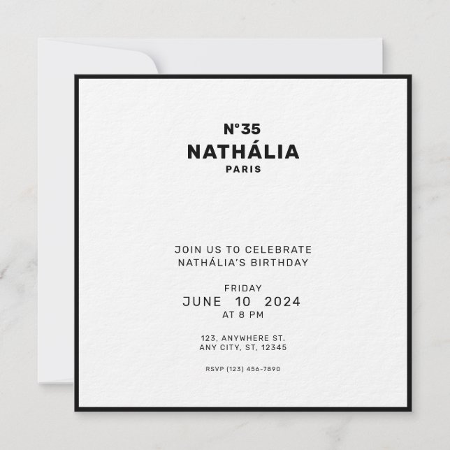 CC (Chic & Classic) Invitation (Front)