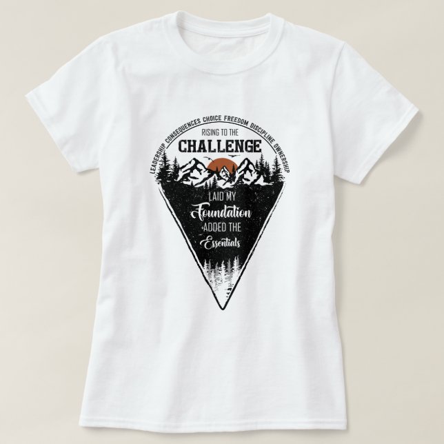 CC Conversations Rising to the Challenge Christian T-Shirt (Design Front)