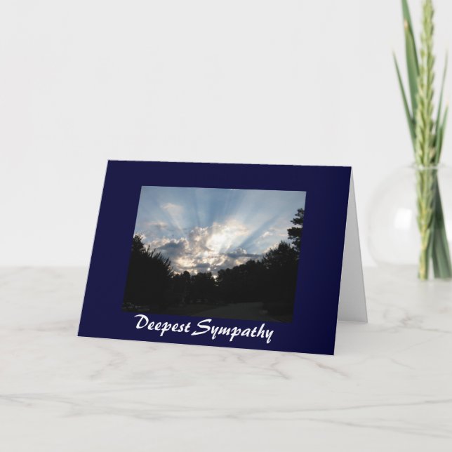 CC- Deepest Sympathy Sunrise Card (Front)
