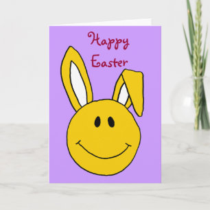 CC- Happy Easter Face Bunny Card