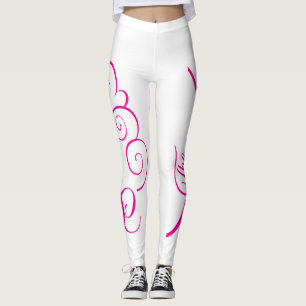 CC leggings - logo and text