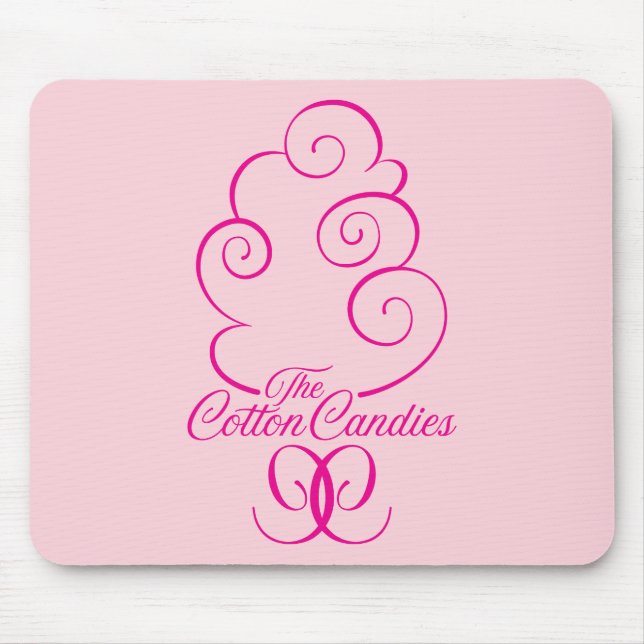 CC Logo Pink on Pink Mouse Mat (Front)