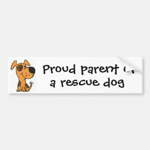CC- Proud parent of a rescue dog bumper sticker